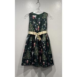 BONNIE JEAN Girls Size 12 Green Nutcracker Dress Holiday Christmas Ballet READ